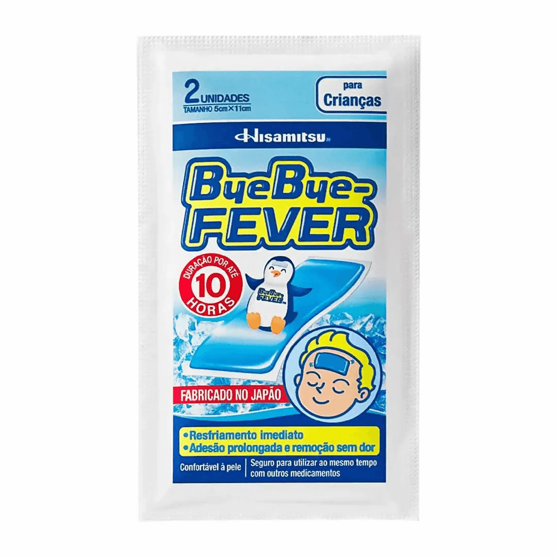 Adesivo para Alívo da Febre Bye Bye Fever Crianças 2 Unidades - Imagem 1